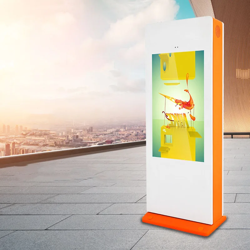 Дисплей Android Digital Signage Totem Видеоплеер Вертикальный экран LEd Монитор Открытый кондиционер Реклама