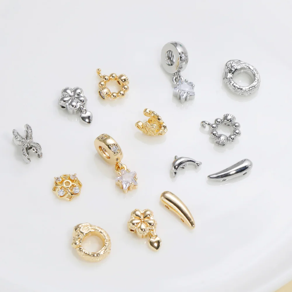 

Cordial Design 50Pcs Jewelry Findings & Components/DIY Bracelets Accessories/Hand Made/Genuine Gold Plating/Connectors #195186