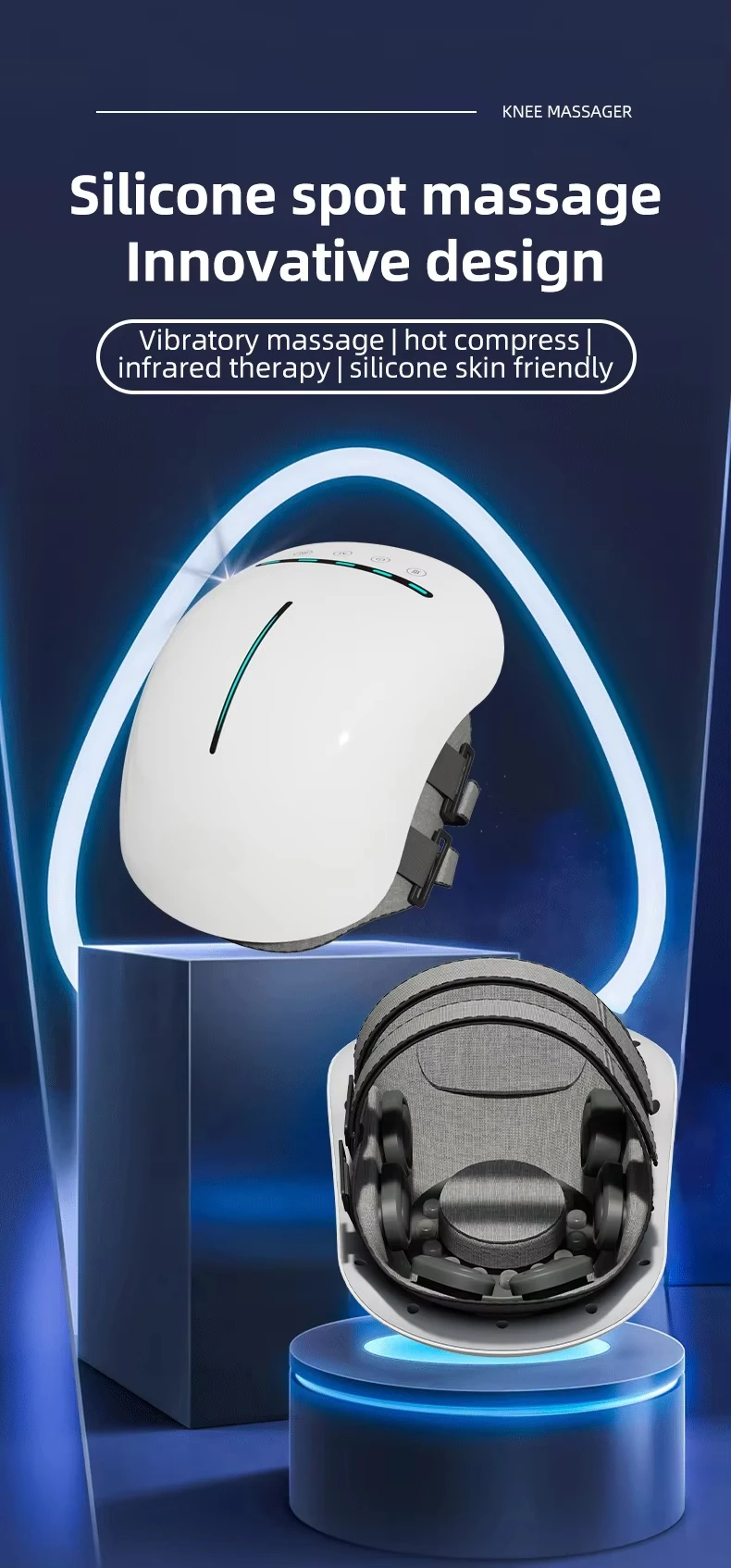 Trendy Smart Wireless Heating Knee Massage Red Light Therapy Massager