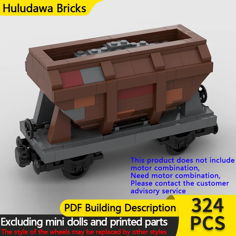 

Модель городской автомобиль MOC, строительные кирпичи, железная дорога, руда, транспортный фургон, модульная технология, детские праздничные подарки, сборные игрушки, костюм