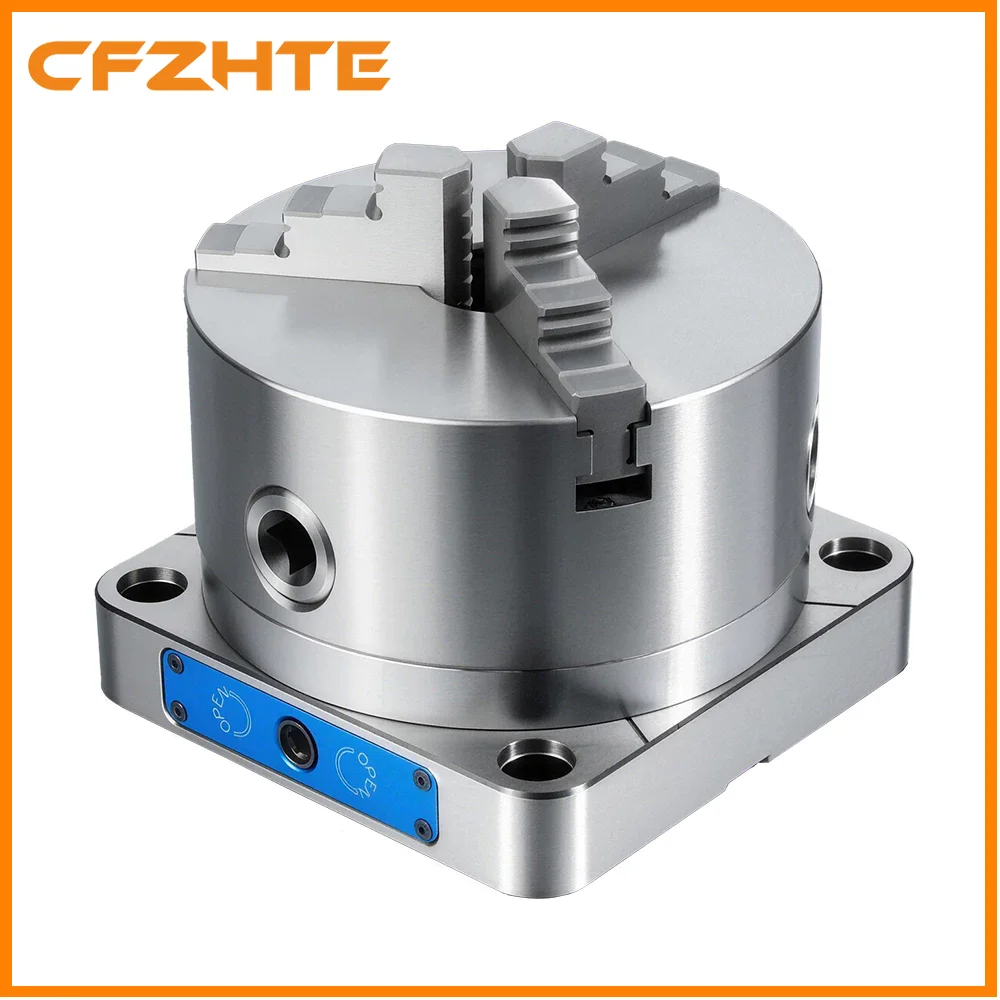 Four or Five Axis Zero Point Quick Change Three Jaw Chuck+ Flange Base Plate, D52/D96 Quick Change Plate Fixture