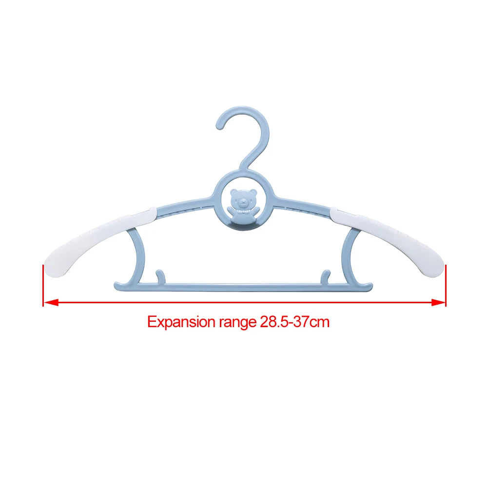 10Pcs Extendable Kids Clothes Hanger Space Saving Infant Pants Hanger Children Coat Hanger for Girl Boy Toddler Kids