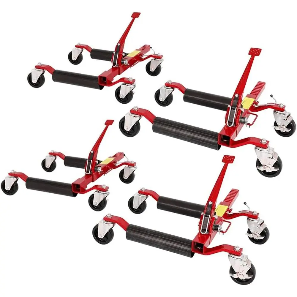 

BLACKHE-RACING Колесные тележки-подкатки для автомобилей, механические, для позиционирования, с гидравлическим домкратом и педалью, усиленные, для тяжелых условий эксплуатации