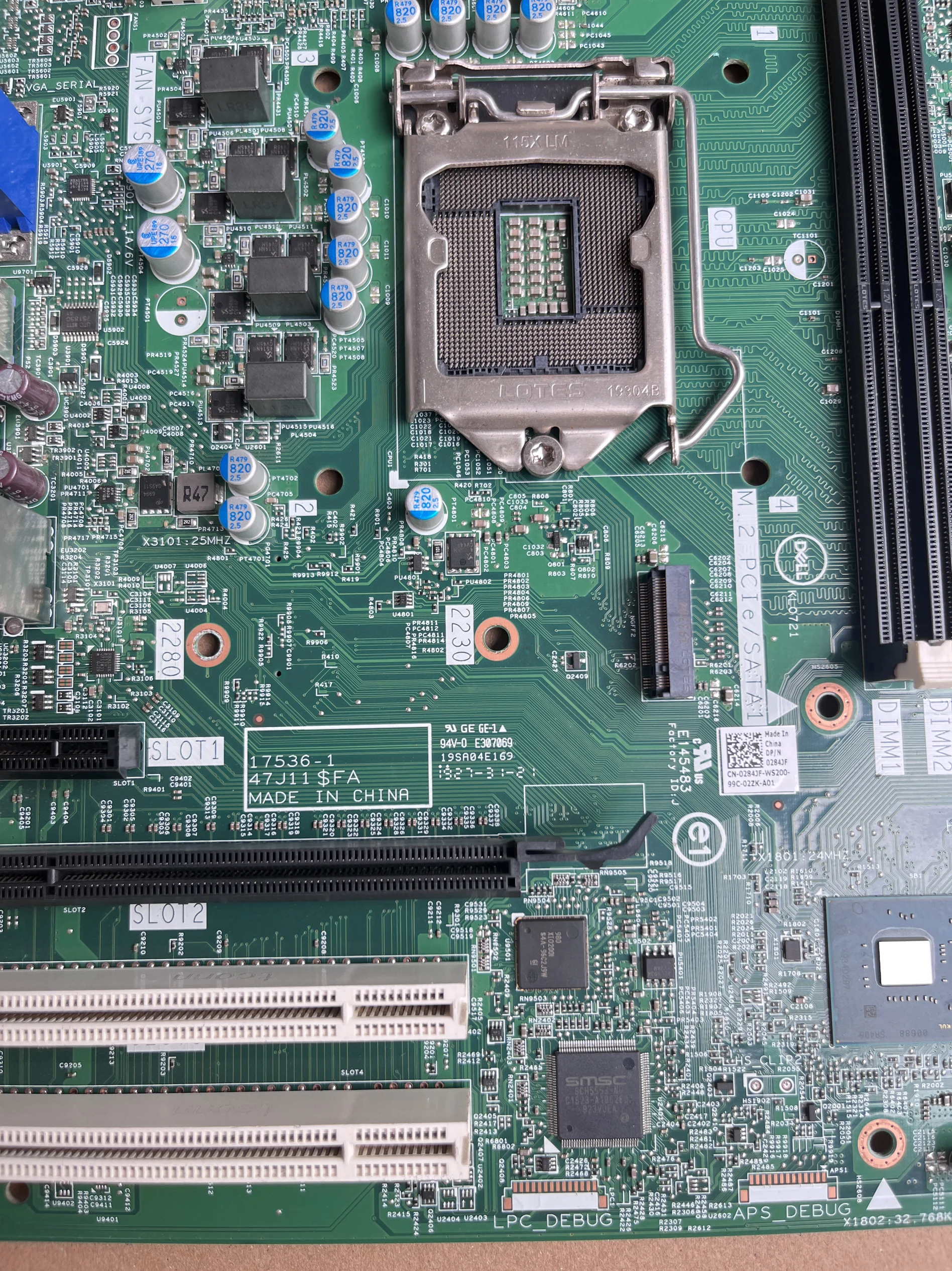 For DELL ChengMing 3980 Tower main board 47J11 0284JF 17536    (store code: 0622)