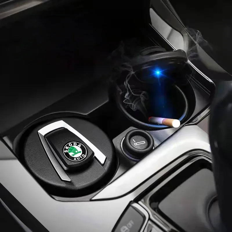 

Tobacco Office Car Creative Ashtray Gift Cigar Ash Tray For Skoda Octavia A5 A7 1 Rapid Fabia Yeti Superb Car Accessories