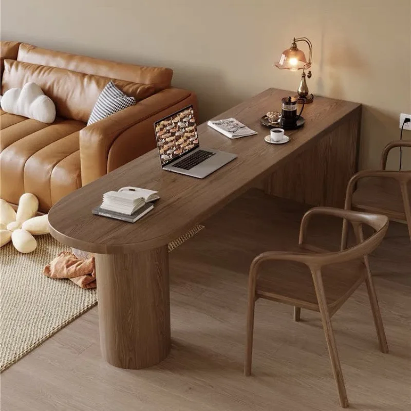 Living room solid wood dining table desk workbench bedroom student children study table small apartment computer desk