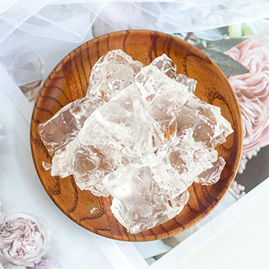 Transparent jelly wax for DIY candles, crystal clear & flexible material for handmade scented candles