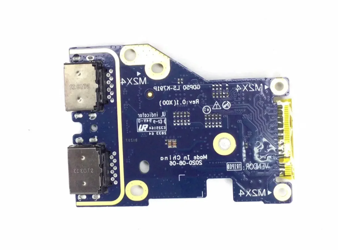 LS-K791P USB Ethernet Small Board For DELL Alienware M15 R6 Laptop I/O Board