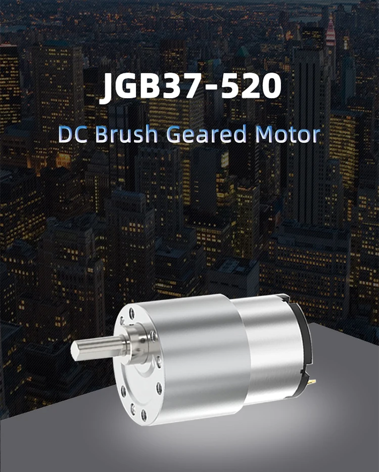 12V 24v 1000RPM 550RPM High Torque Electric Micro Speed Reduction Geared Motor Eccentric Output Shaft 37mm Diameter Gearbox