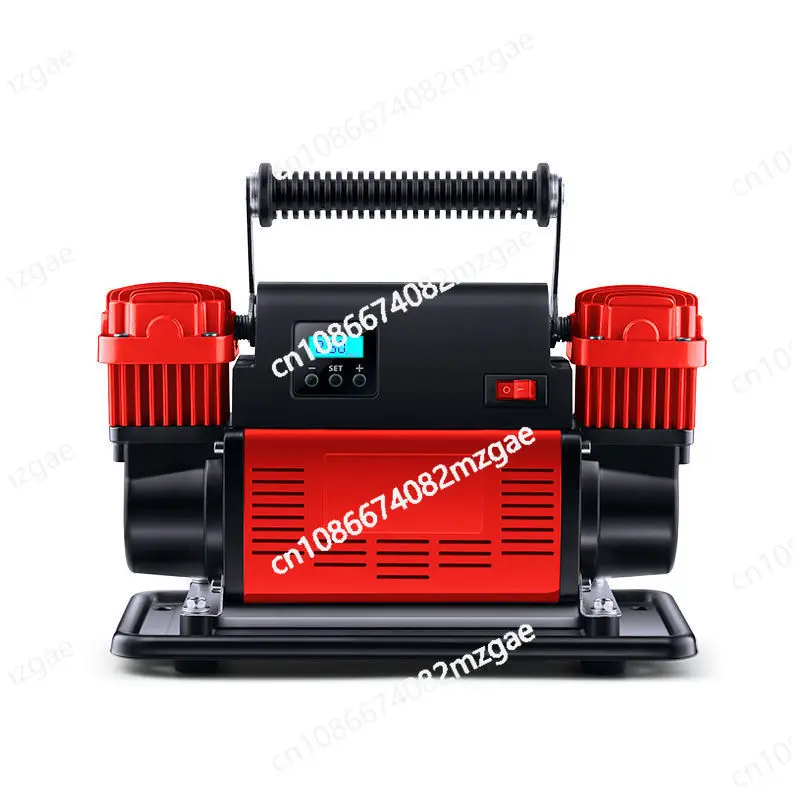 

[All-metal durable] Vehicle air pump double cylinder, high pressure and high power off-road truck tire steam