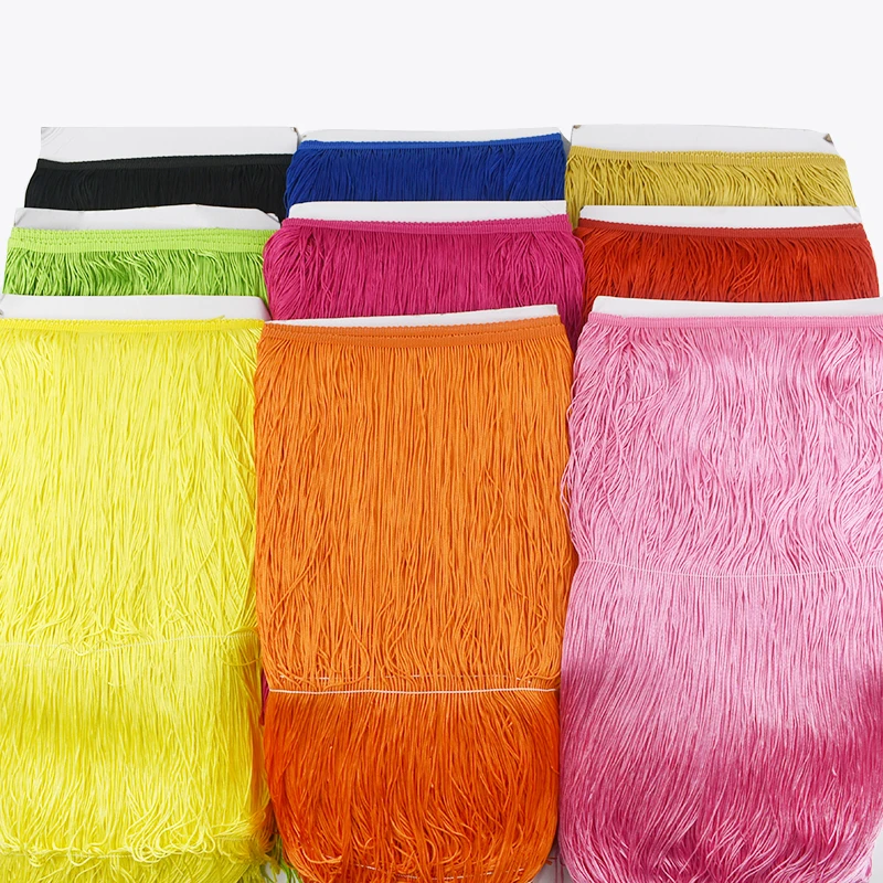 1-5Meters 50cm Long Fringes Tassel Trims Latin Dance Curtain Lace Trimming Sewing Accessories Decoration Tassels Fringe Ribbon view 5