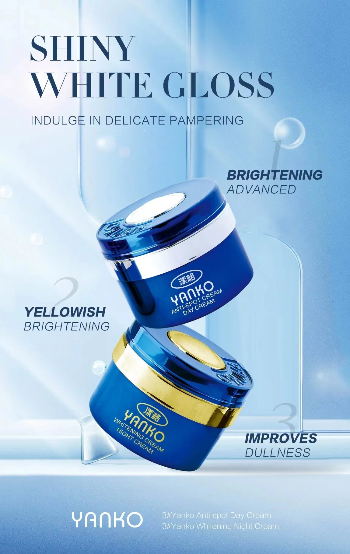 Yanko Day Night Cream Remove Freckle Yellowing Hydrating Moisturizing