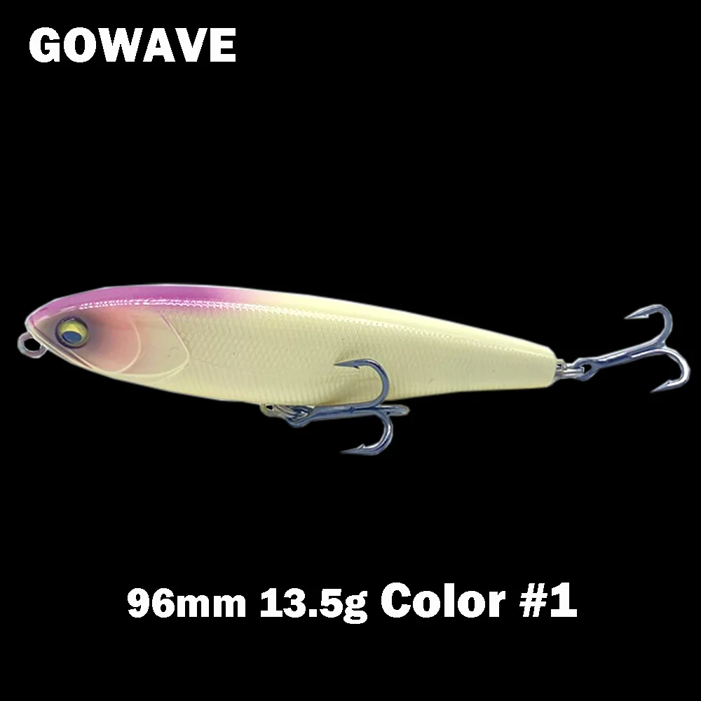 

GOWAVE 96mm 13.5g Top water Pencil Lure Surface Walk The Dog Hard Bait Water Wobblers For Bass Zander Fishing