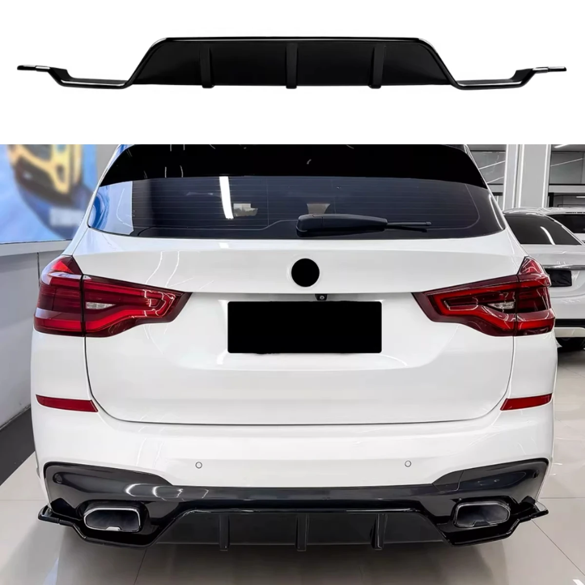 

Rear Bumper Splitter Lip Spoiler Diffuser For BMW X3 G01 M Sport 2018-2021 Body Guard Kits Tuning Car Accessories