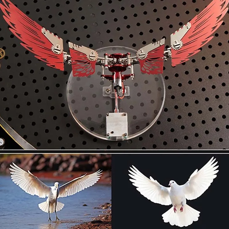 Adult 3D Metal Jigsaw Puzzle, Puffing Bird Model Kit - Steampunk DIY Decorations - Assembled Jigsaw Crafts Brainstorming Game -