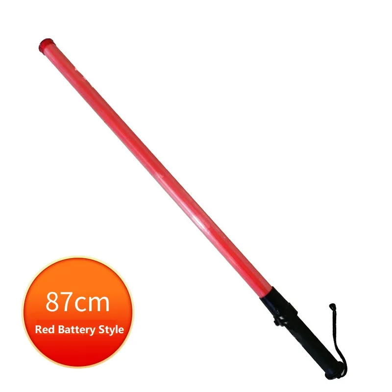 87cm Traffic Baton Flashing Signal Warning Light For Safety, High-speed Fluorescent Stick, Extended Glow