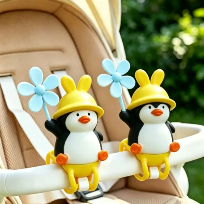 New Windmill Animal Baby Cart Pendant Cute Animal Baby Cart Decoration Accessory