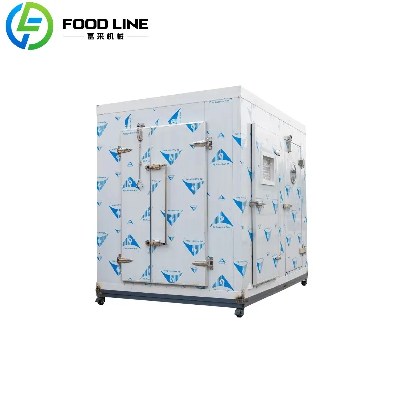 المشي الصناعي في غرفة تبريد الفريزر المتفجرة للدواجن والمأكولات البحرية مع تقنية تبريد فعالة