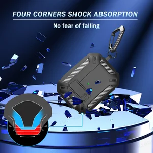 جراب حماية من مادة TPU لسماعة AirPod Pro ، حافظة سويتش مع مجموعة مساحات ، ومنع السقوط الفاخر ، الجيل الثالث والثاني ، 2023 أفضل 10 مبيعا فاخرة يمكن التخلص منها - رقم 1