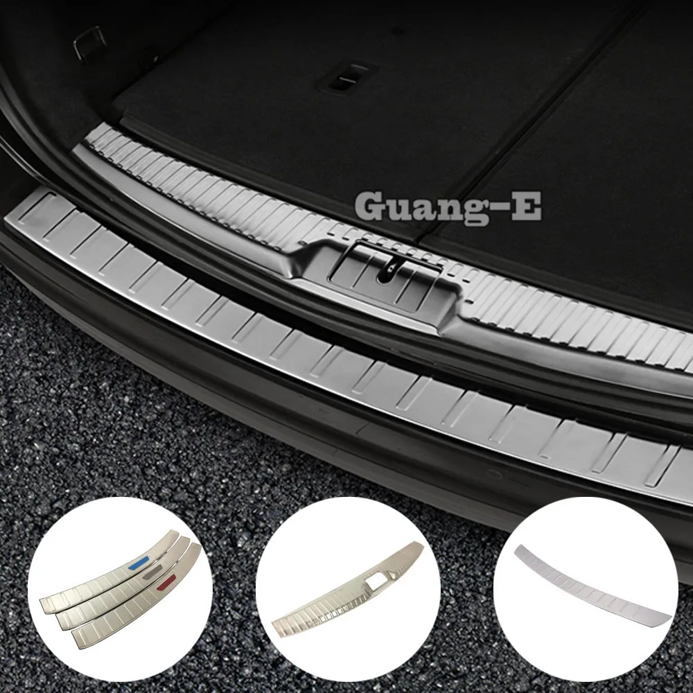 

Car Inner Interior Rear Back Bumper Trim Outside Scuff Sill Trunk Plate Pedal For Volkswagen VW Sharan 2016 2017 2018 2019 2020