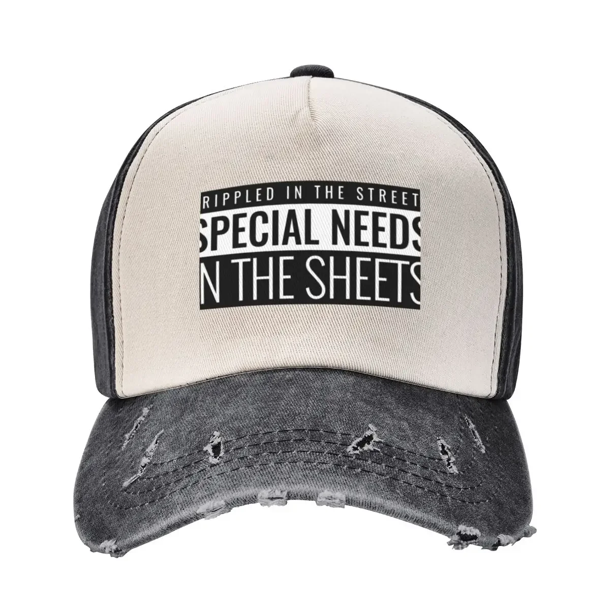 

Crippled in the Streets Special Needs in the SheetsCap Baseball Cap Golf Cap Rave party Hat Mens Hats Women's
