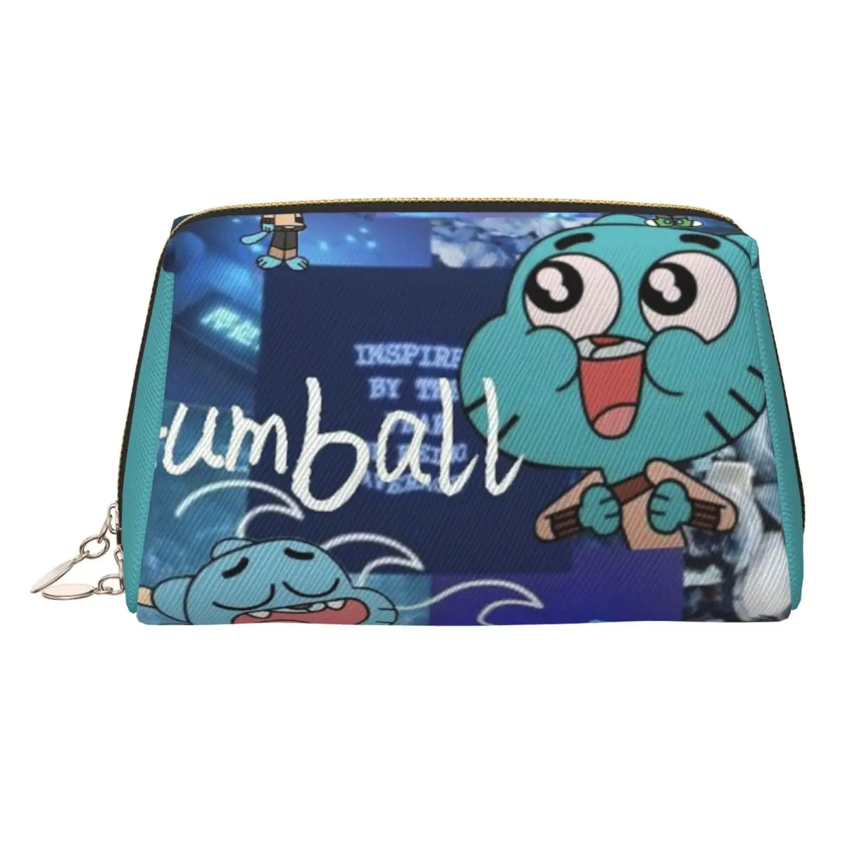 

Gumball Watterson The Amazing World Of Gumball аниме женские косметички дорожный органайзер для макияжа для хранения туалетных принадлежностей Dopp Kit Case