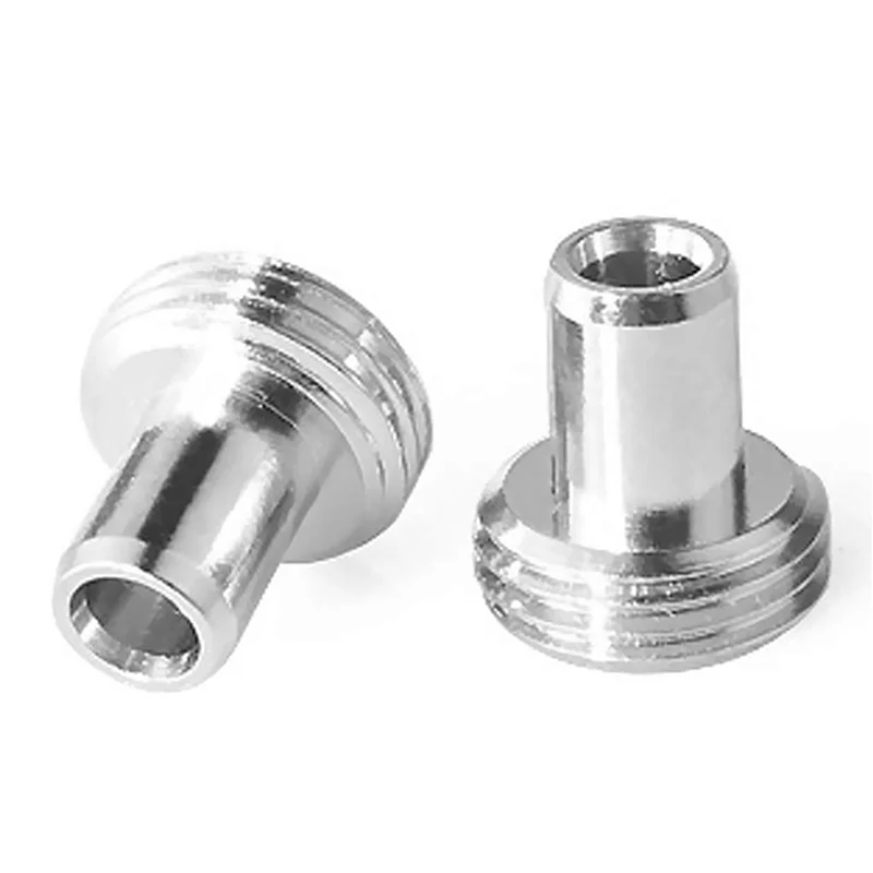 플래시 트렌드 12Pcs 튜브 슬리브 및 광섬유 시각 장애 탐지기 용 12Pcs 금속 헤드 커넥터 어댑터