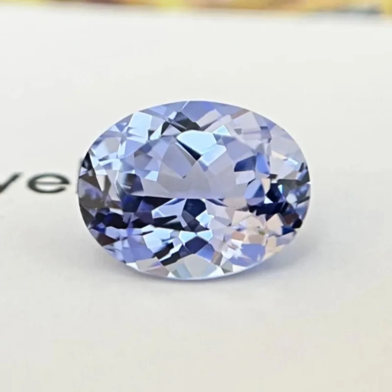 

Lab Grown Sapphire Oval Cut Cornflower Color Top Quality Pendant Gemstones for Charms Jewelry Making Selectable AGL Certificate