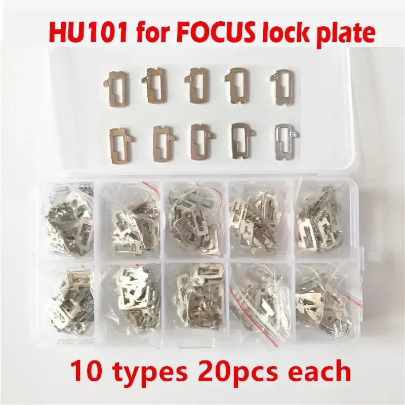 200Pcs/lot for HU101 Lock Plate Car Lock Reed Plate for Ford Focus Car Lock Repair Accessories 10 Types Each 20pcs