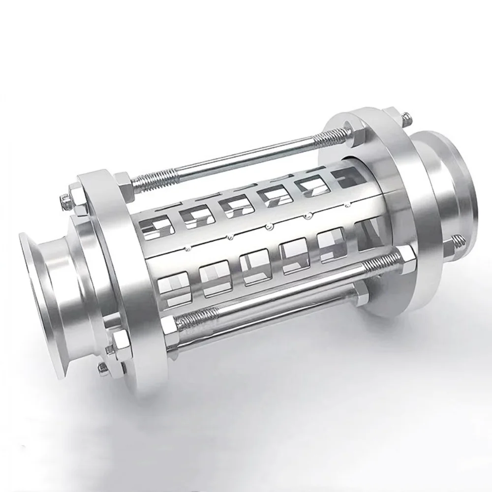 

Зажим Φ45Φ51mm OD64mm Стеклянная трубка смотрового стекла с защитной крышкой, санитарный зажим SS304 Чашка прямого просмотра