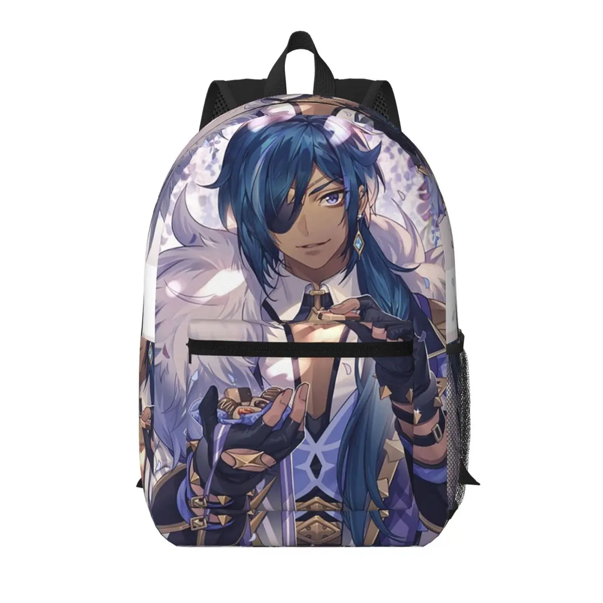 

Kaeya Game Genshin Impact Anime Student Backpack School Bag Hiking Travel Daypack for Boys Girls Bookbag Shoulder Bags
