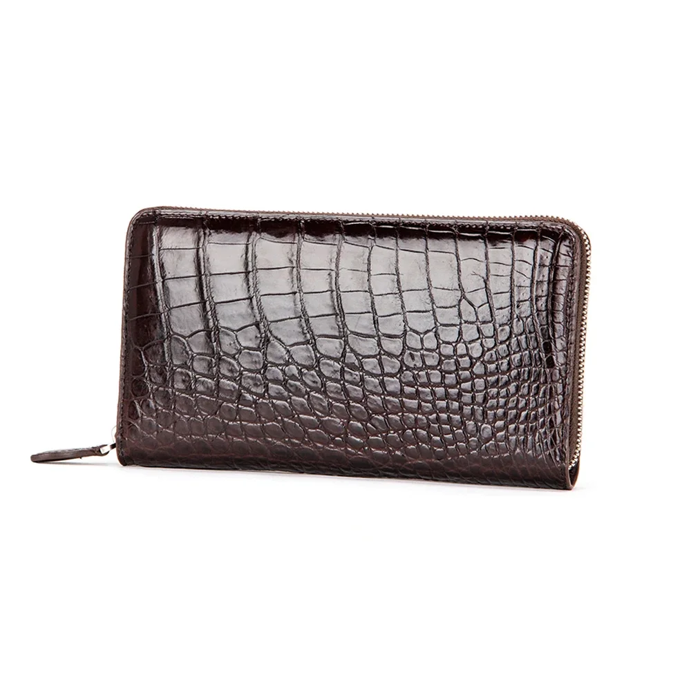 

menggeka новый мужской кошелек из крокодиловой кожи, мужской клатч большой емкости, деловой длинный мужской кошелек из крокодиловой кожи