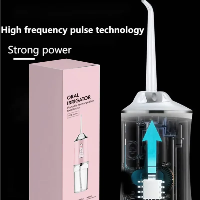 HDQ Portable Household Electric Tooth Washer Teeth Cleaning Oral Care No Harm to Teeth Dental Rechargeable Teeth Whitening