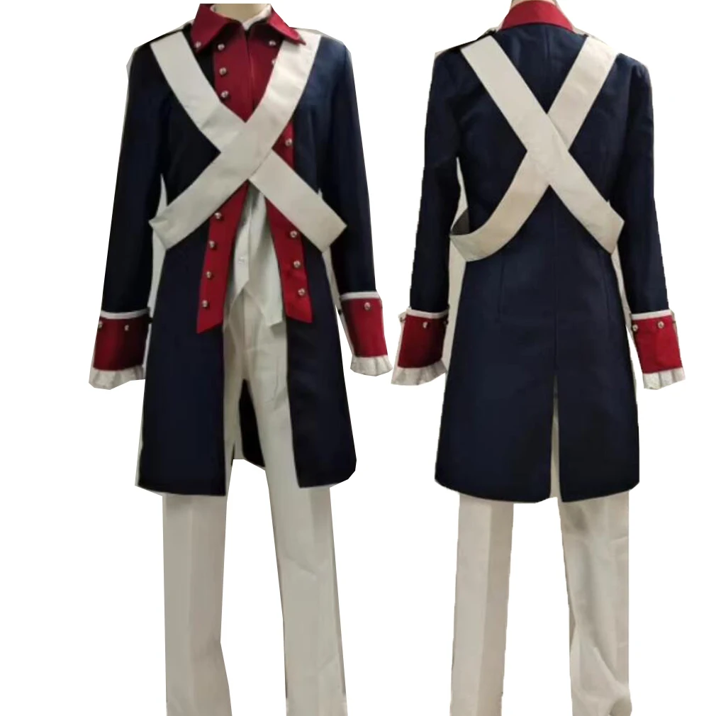 

Мужской костюм для косплея по аниме Hetalia: военная форма Альфреда Ф. (Россия), плащ на Хэллоуин, рождественский наряд