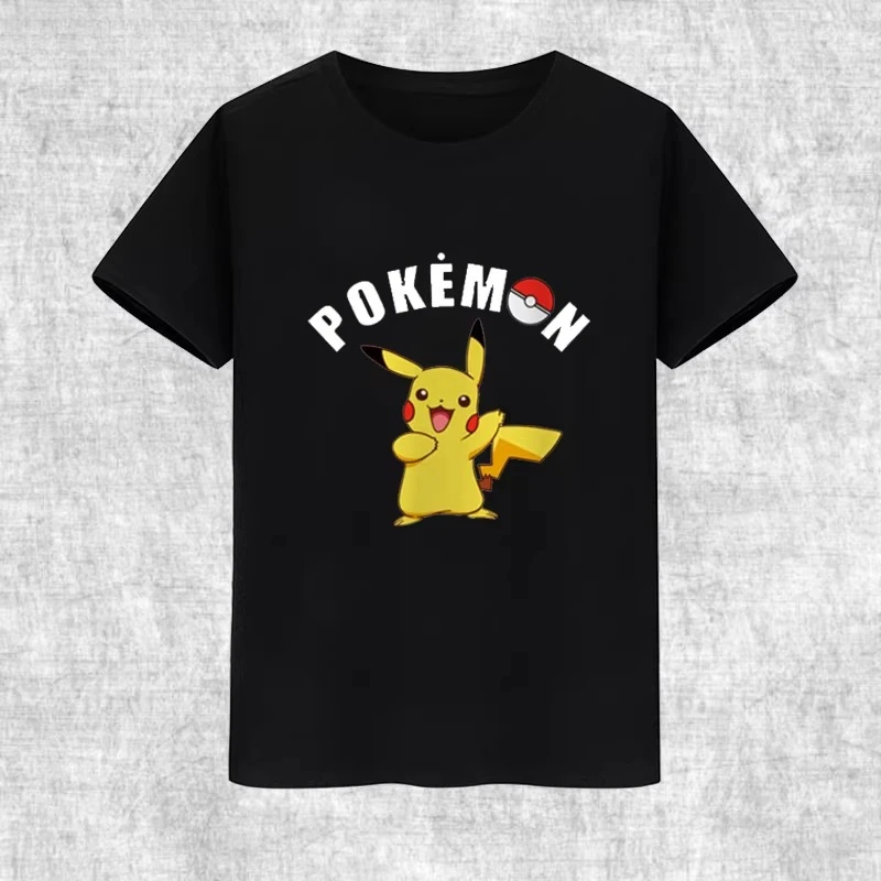 

Potdemiel Summer New Pikachu Print Children's Cotton T-Shirt, Boys and Girls, Comfortable and Breathable Children's T-Shirt