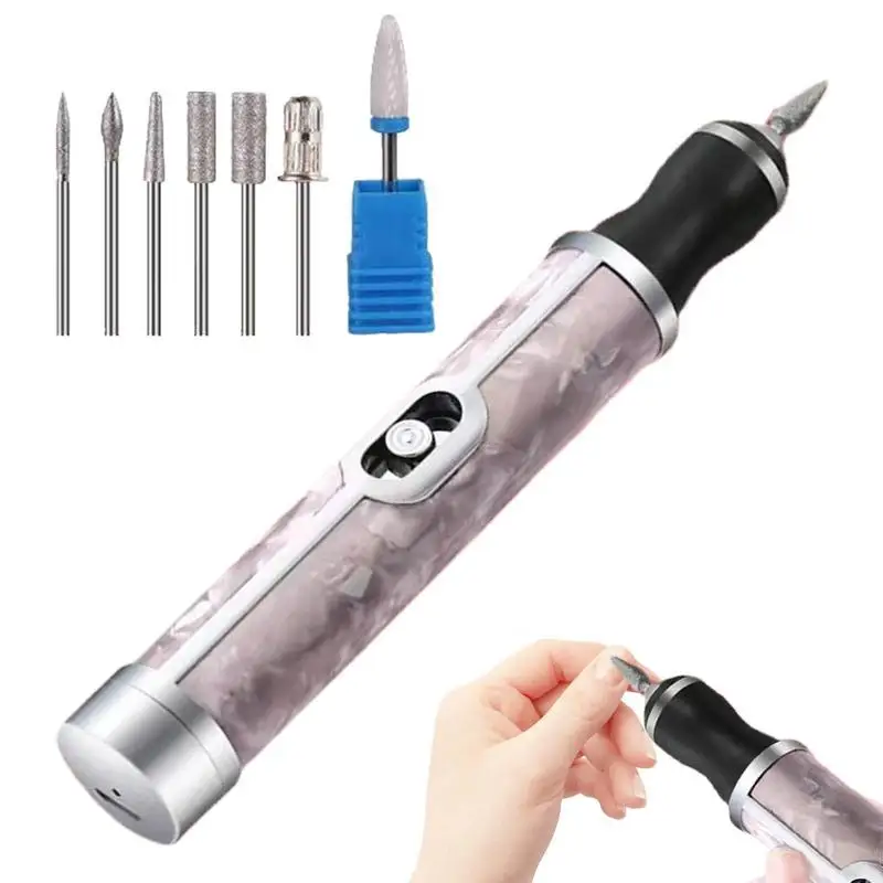 

Professional USB Nail Drill Machine Electric Nail Files Bits Manicure Milling Cutter Gel Polish Remover Nail Art Tools 20000rpm