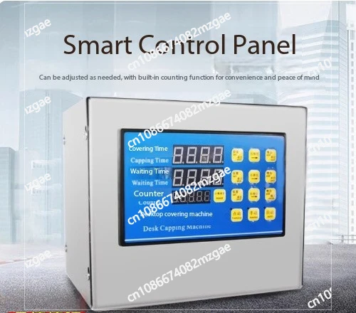 Bench type duck mouth cover rubbing machine cleaning spray nozzle type locking cover pneumatic cosmetic plastic cover capping