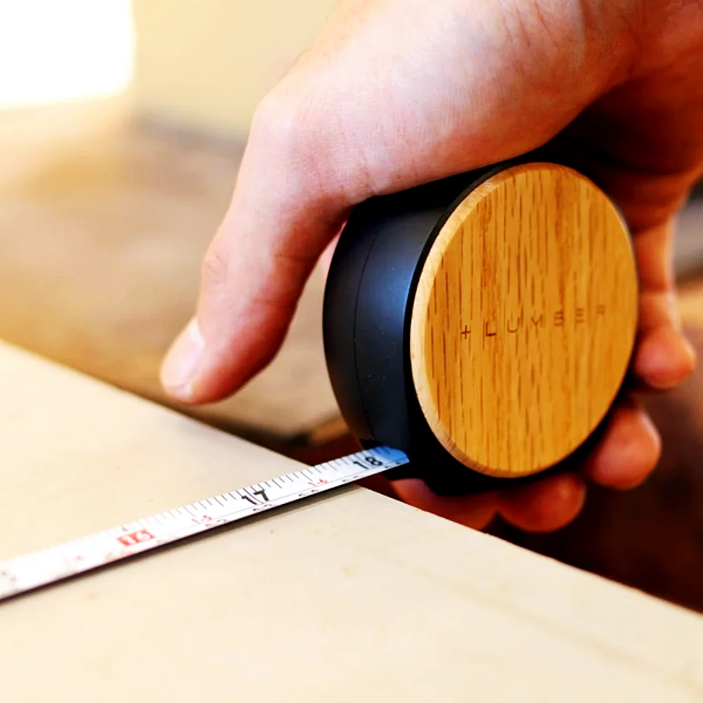 Japão Régua Caixa de Madeira Fita Medida com Textura de Madeira Sólida 3.5m Maple Cereja Nogueira Carvalho Banda Fita Mini Ferramentas de Medição