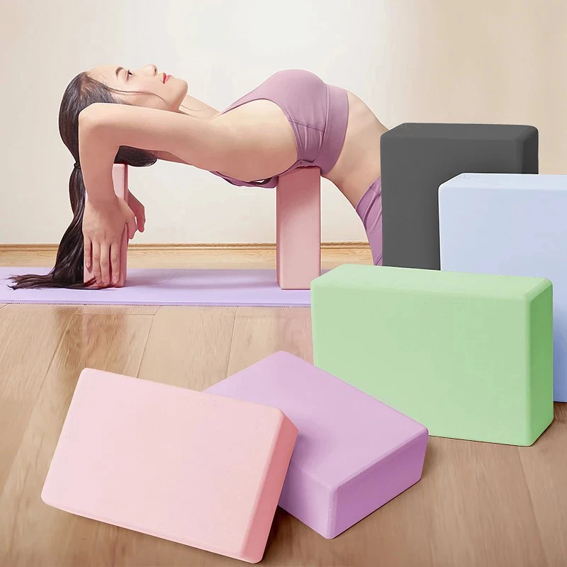 Yoga Building Block Gym High Foam Cube Pilates Brick Training Exercise Fitness SetTool Bolster Pillow Cushion Stretching Shaping