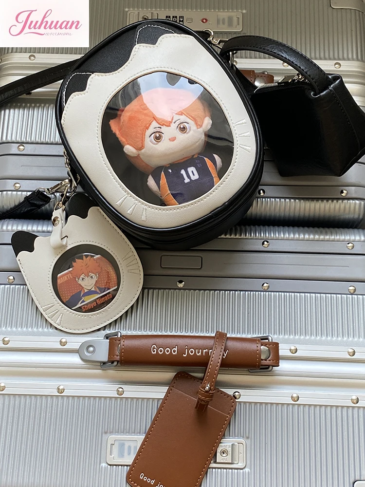 Japanese cartoon cat double-layer 10-15cm baby bag women cute mini messenger bag two-dimensional comics ltabag crossbody bags