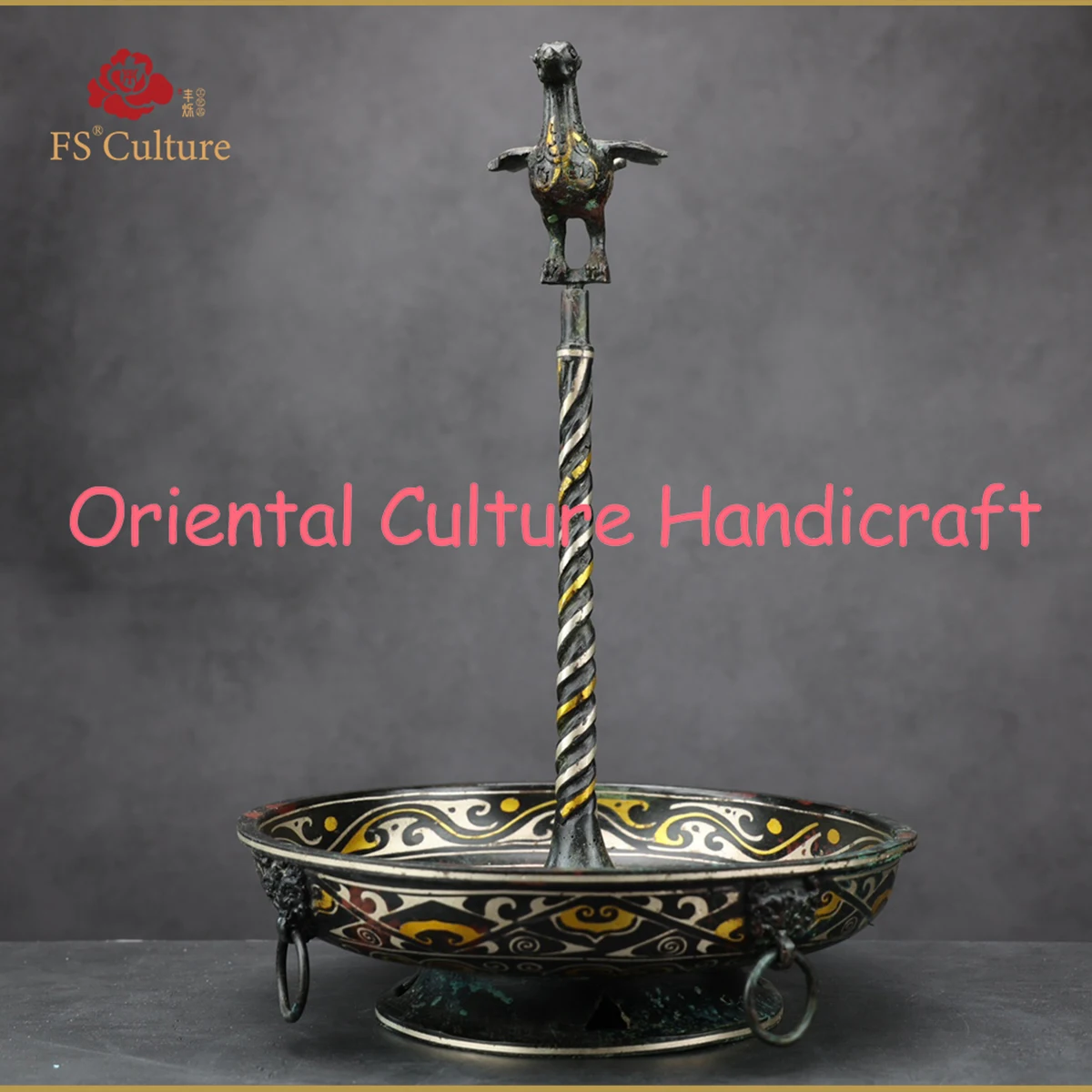 Imitation Of Ancient Chinese Bronzes, Standing Bird-Shaped Light Fittings, Home Ornaments, Collectibles, Exquisite