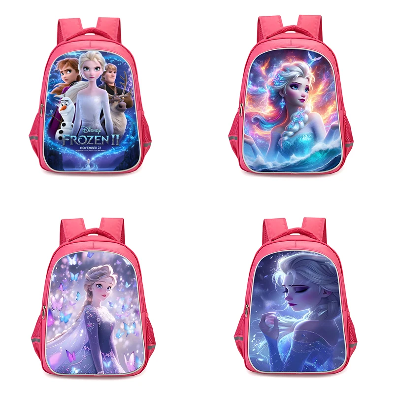 Child Backpacks Cute Anime Frozen Princess Elsa Girls Student Birthday Gift School Bags Camping Durable Rucksack