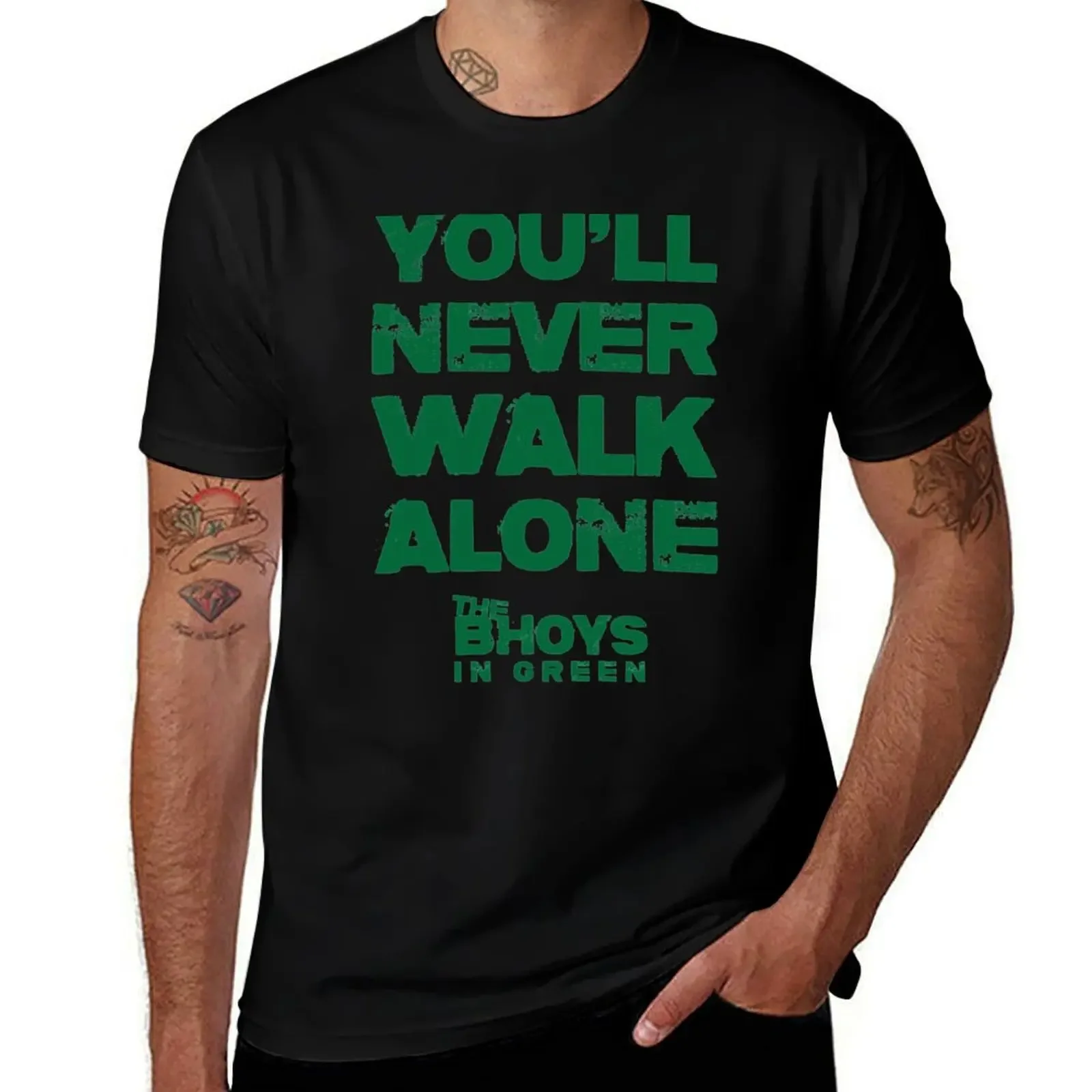 You Will Never Walk Alone – The Bhoys T-Shirt vintage sweat mens designer clothes