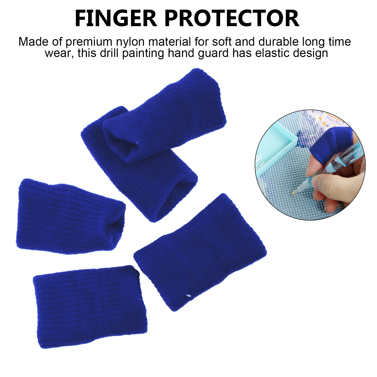 

10pcs Fingerstalls for Drill Painting Diamond Beads H Cover Pain Relief Finger Cot Oven Glove Sleeve Art Supplies