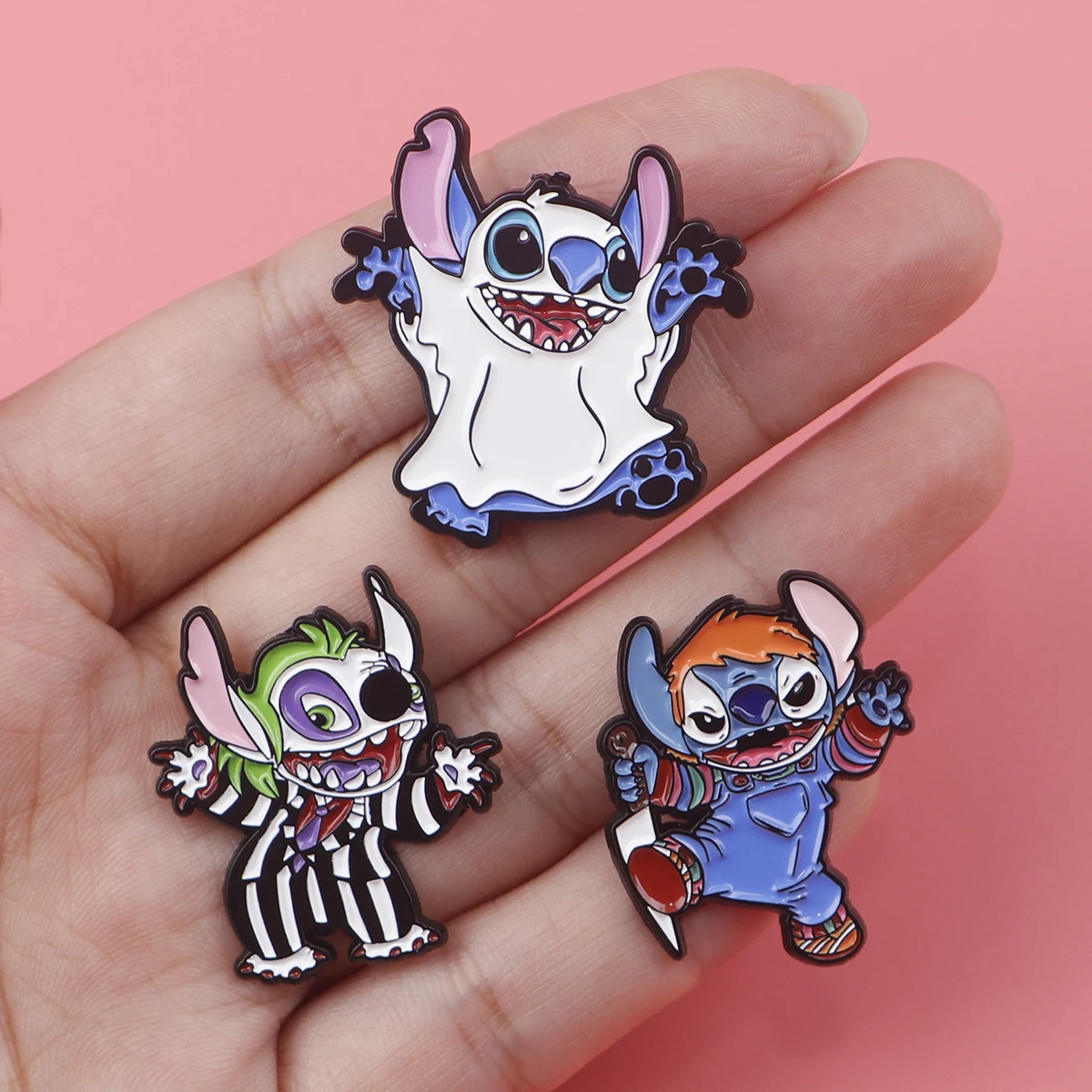 لطيف الغريبة المينا دبابيس الكرتون الملاك دبابيس للنساء شارات على ظهره التلبيب دبابيس تأثيري مجوهرات هالوين اكسسوارات هدية #4