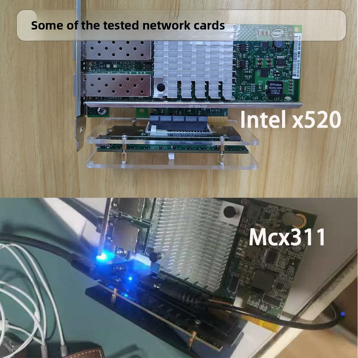2025 NEW USB4 Thunderbolt PCIe Adapter Board DC 55x21 Power Compatible with Thunderbolt 4/3 40Gbps Connect 10GbE Network Card