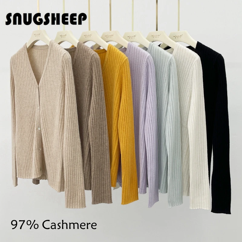 

cashmere v neck cardigan for women fashion clothes woman brown top luxury basic jacket outfits knitwear cardigans coat striped v