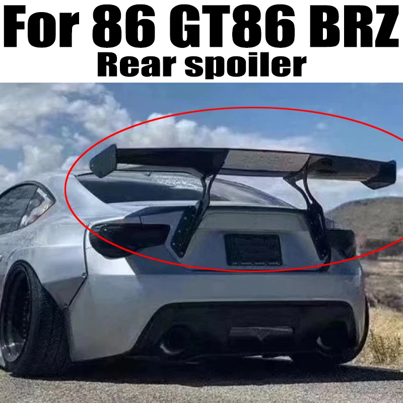 

For Subaru BRZ Toyota 86 GT86 carbon fiber Unpainted black Fiberglass Material G Style GT 86 BRZ Rear Trunk wing spoiler