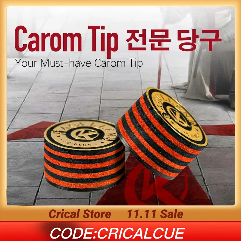 KONLLEN 3C PLUS PRO-Tip 3 14mm Cuscino Carom Cue Tip Punte per stecche da biliardo Biliardo Libre Cue Tip Accessori da biliardo professionali