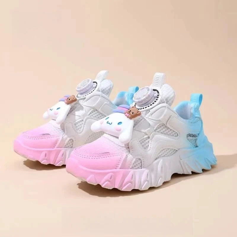 

2025 Kuromi & Cinnamoroll Girls Sneakers, Chinese Style Platform Twist Shoes for Kids Fashion Wear